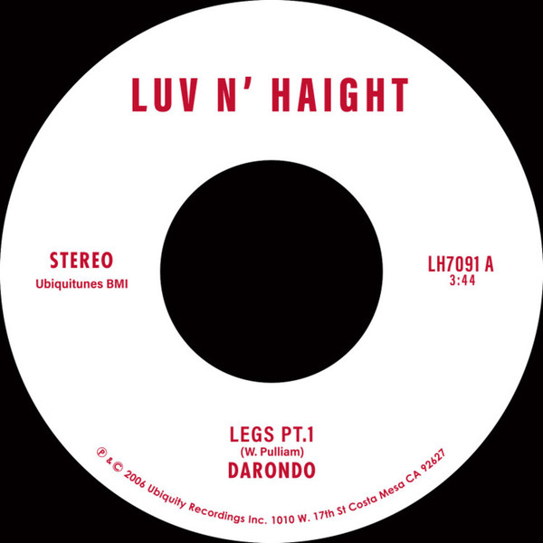 Darondo - Legs (part1) / Let My People Go : 7inch