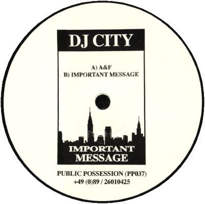 DJ City - Important Message : 12inch