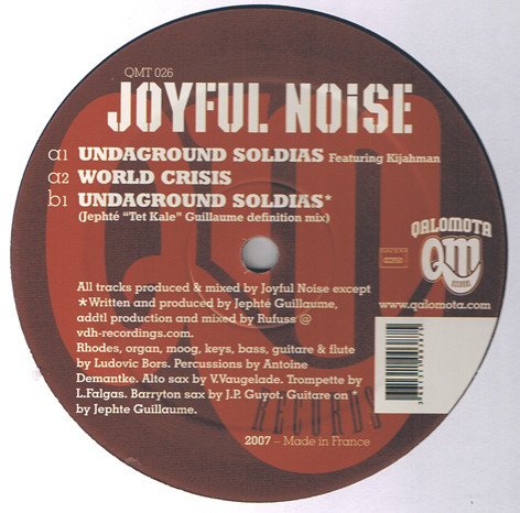 Joyful Noise - Undaground Soldias : 12inch