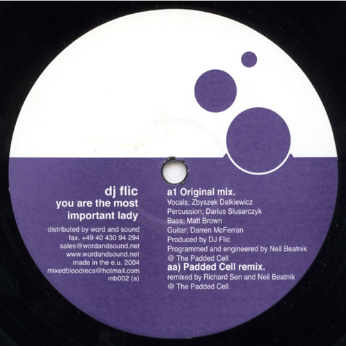 DJ Flic - You Are The Most Important Lady : 12inch