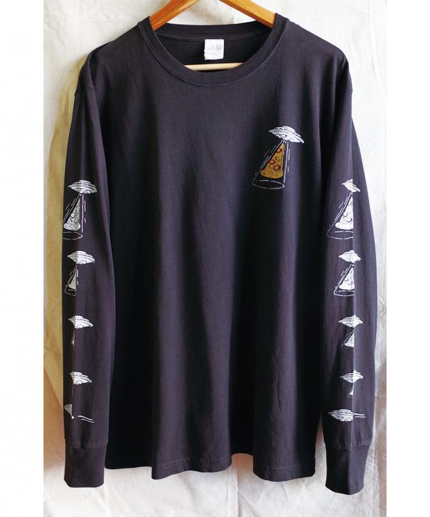 Chill Mountain - ChillMountain / “PIZZAFO”with Salami LongSleeve BLACK Size L : WEAR