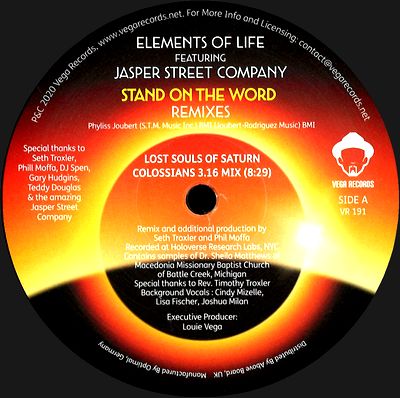 Elements Of Life Feat. Jasper Street Company - Stand On The Word (Lost Souls Of Saturn and DJ Spen &amp; Gary Hudgins Remixes) : 12inch
