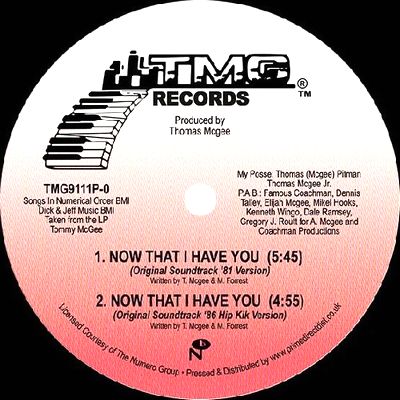 Tommy  McGee - Now That I Have You : 12inch