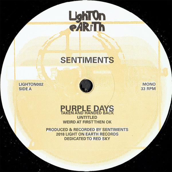 Sentiments - Purple Days : 12inch