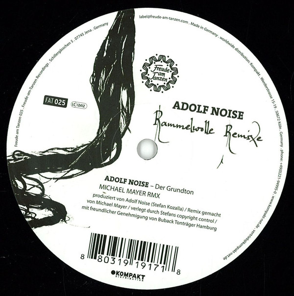 Adolf Noise - Rammelwolle Remixe : 12inch