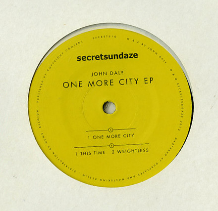 John Daly - One More City EP : 12inch
