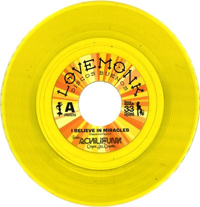 Banda Achilifunk & Ojo - I Believe In Miracles Limited Edition Yellow Vinyl : 7inch