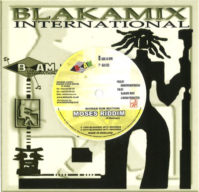 D. Maximillian - Moses / Moses Riddim : 7inch