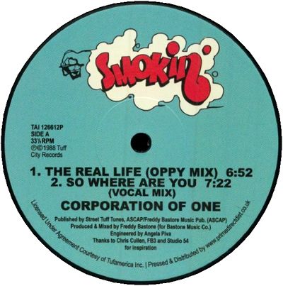 Corporation Of One - So Where Are You / The Real Life : 12inch