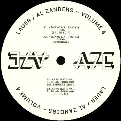 Lauer / Al Zanders - Africa Seven Presents A7Edits Volume 4 : 12inch