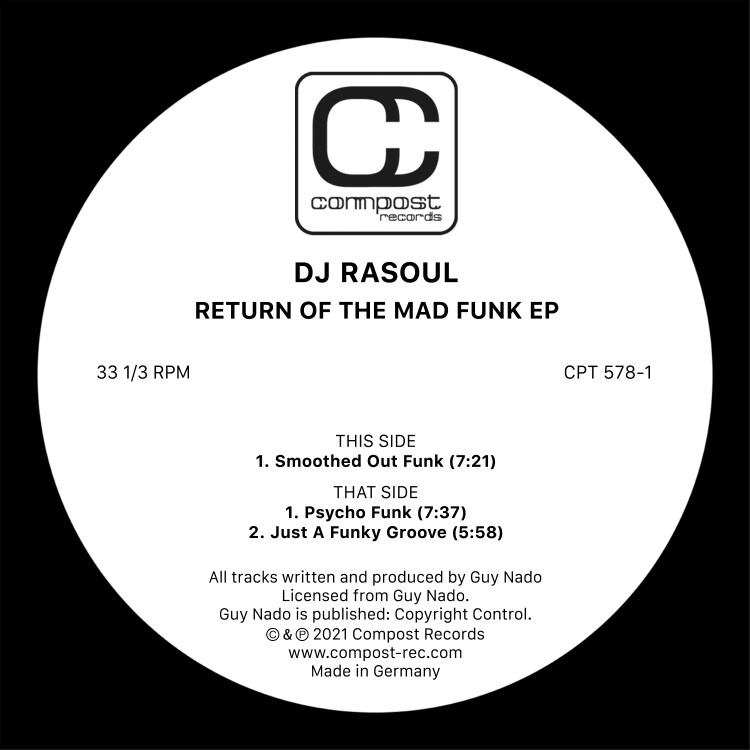 DJ Rasoul - Return Of The Mad Funk EP : 12inch