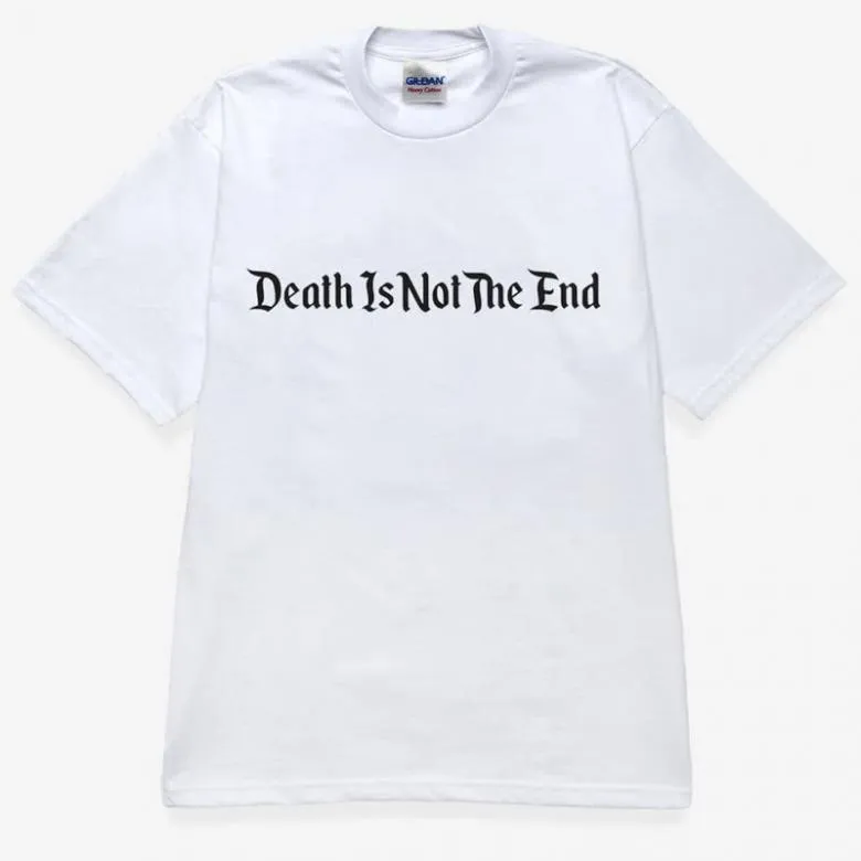 Death Is Not The End - Classic Logo Tee (White) Side：M : T-shirt