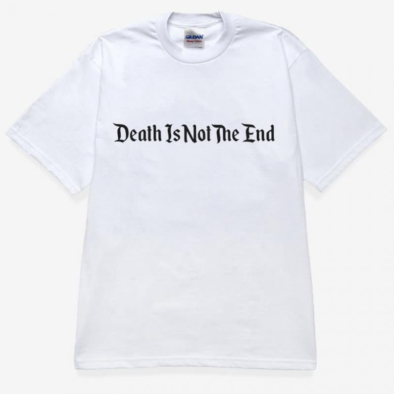 Death Is Not The End - Classic Logo Tee (White) Side：XL : T-shirt