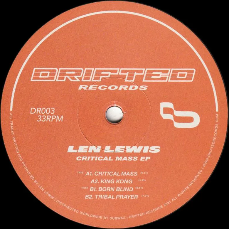 Len Lewis - Critical Mass EP : 12inch