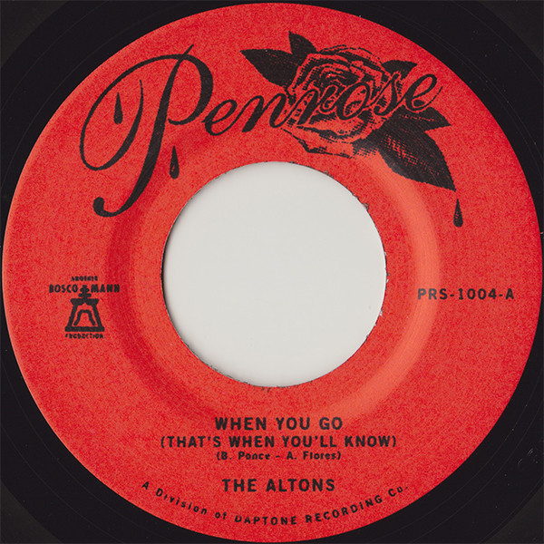 The Altons - When You Go (That's When You'll Know) : 7inch