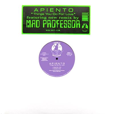 Apiento - Things You Do For Love (incl. Mad Professor Remix) : 12inch