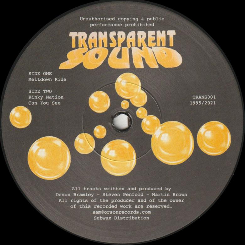 Transparent Sound - Meltdown Ride : 12inch