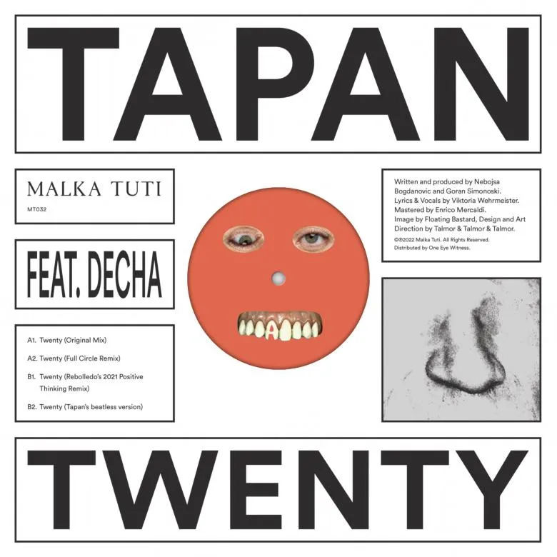 Tapan Feat. Decha - Twenty EP (incl Full Circle & Rebolledo Remixes) : 12inch