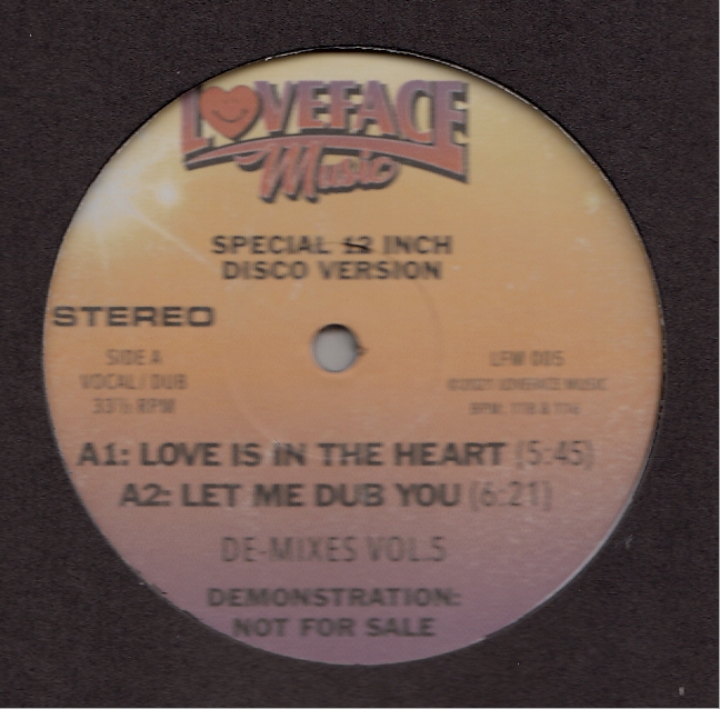 Loveface - De-mixes: Vol 5 : 12inch