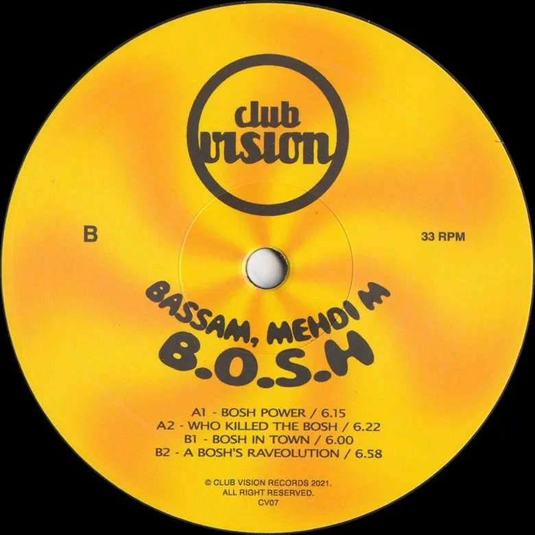 Bassam & Mehdi M - B.O.S.H. : 12inch