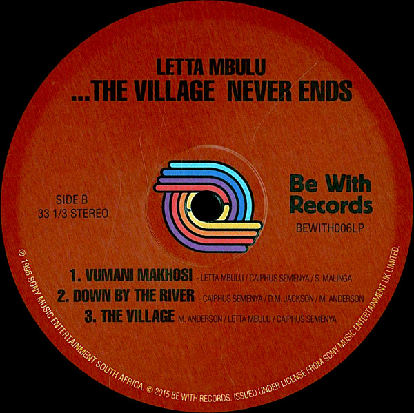 Letta Mbulu - In The Music The Village Never Ends : LP
