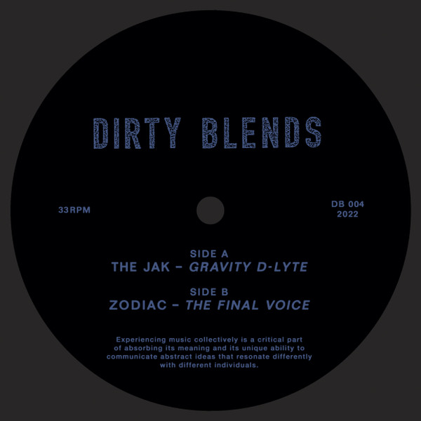 The Jak / Zodiak - Gravity D-Lyte / The Final Voice : 12inch