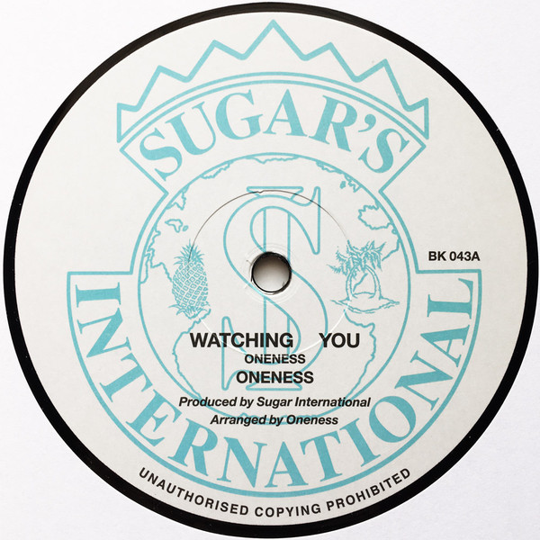 Oneness - Watching You : 12inch