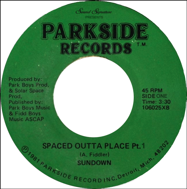 Sundown - Spaced Outta Place : 7inch