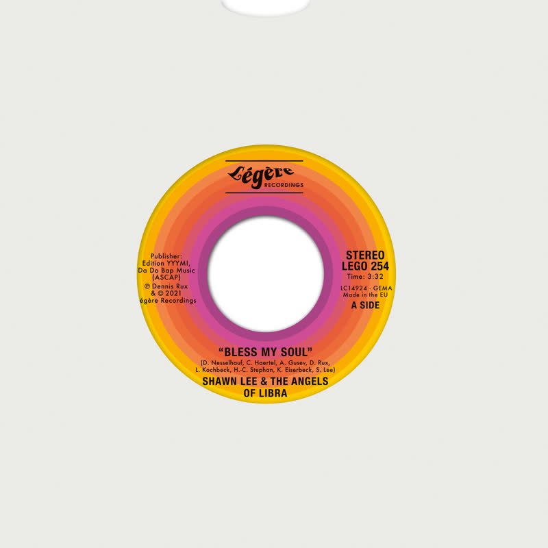 Shawn Lee & The Angels Of Libra - Bless My Soul (Orange Clear Vinyl) : 7inch