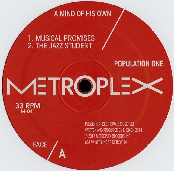 Population One - A Mind Of His Own : 12inch