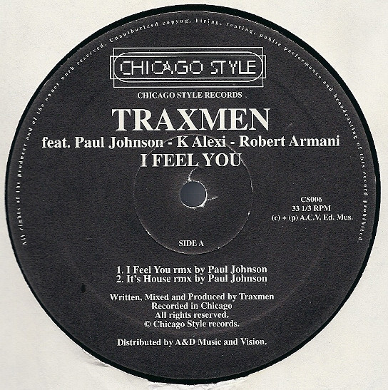 Traxmen - I Feel You : 12inch