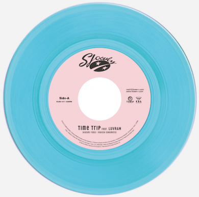 7インチ SLOWLY Tripping Out レコード EP Slowly - Time Trip feat. LUVRAW (Kazumi Yasui / Ryuichi