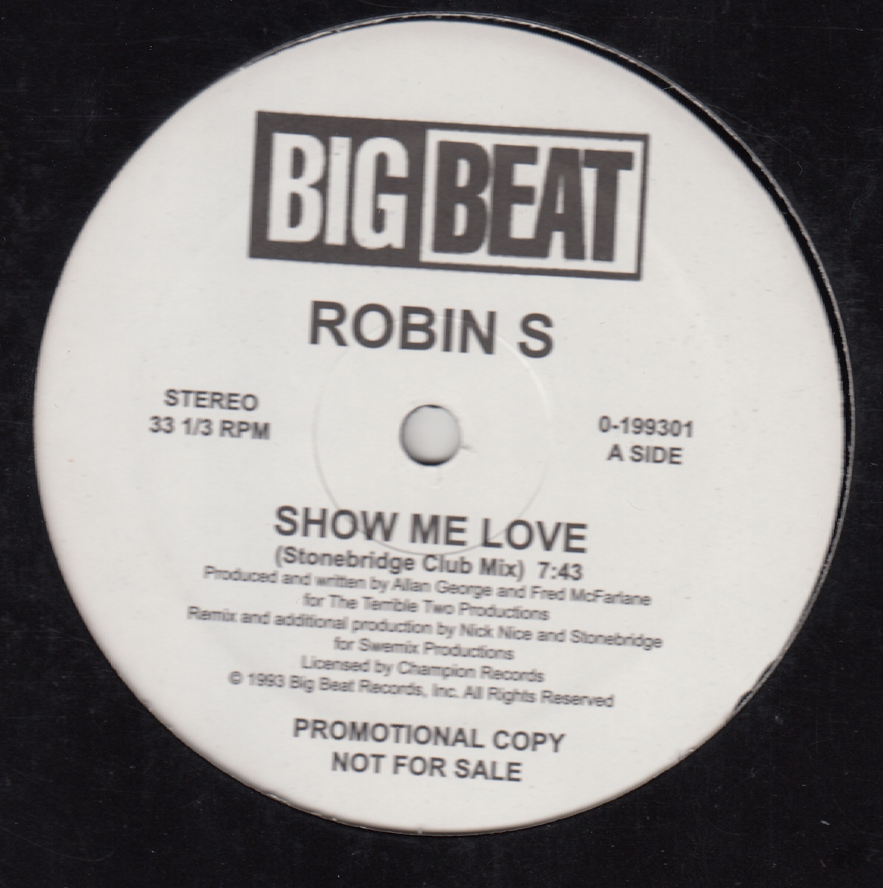 Robin S. - Show Me Love / Love For Love : 12inch