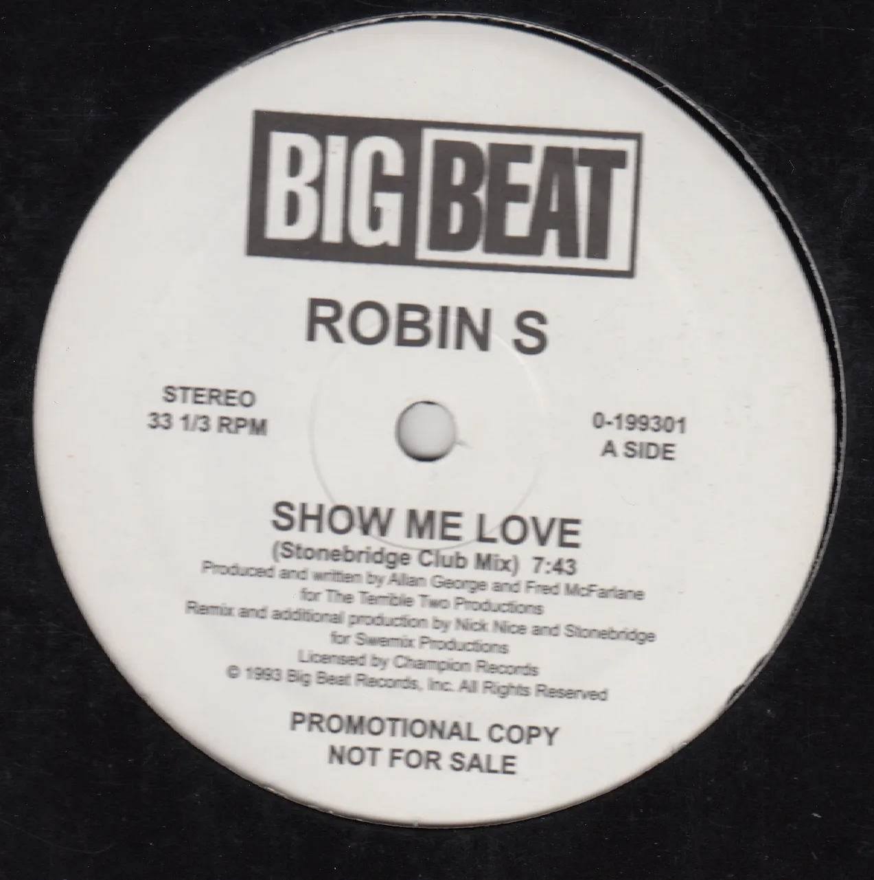 Robin S. - Show Me Love / Love For Love : 12inch