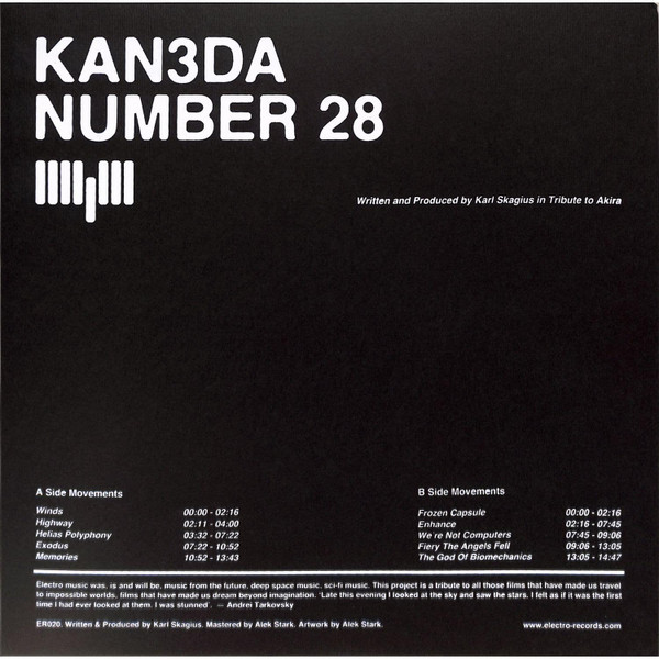Kan3da - Number 28 (In Tribute to Akira) : 12inch