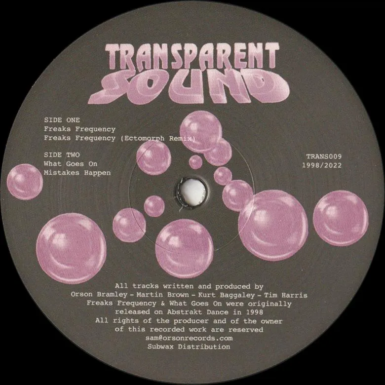 Transparent Sound - Freaks Frequency EP (Incl. Ectomorph Remix) : 12inch