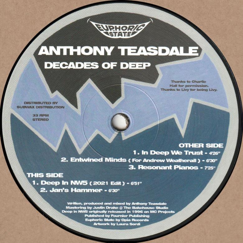 Anthony Teasdale - Decades of Deep EP : 12inch