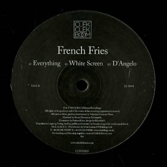 French Fries - Everything / White Screen / D'Angelo : 12inch