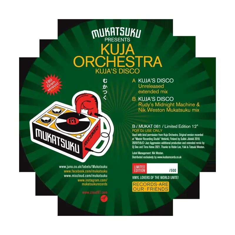 Kuja Orchestra - Mukatsuku Presents Kuja Orchestra : 12inch