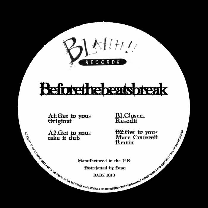 Beforethebeatsbreak - Closer (reissue) : 12inch