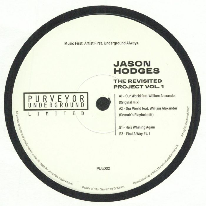 Jason Hodges - The Revisited Project Vol 1 (incl Demuir remix) : 12inch