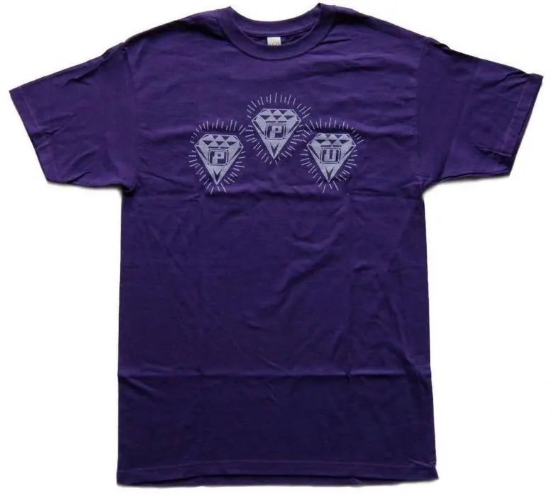 Ppu - TRIPLE DIAMOND LOGO T-SHIRTS (Purple / Large) : T-SHIRT(L-size)