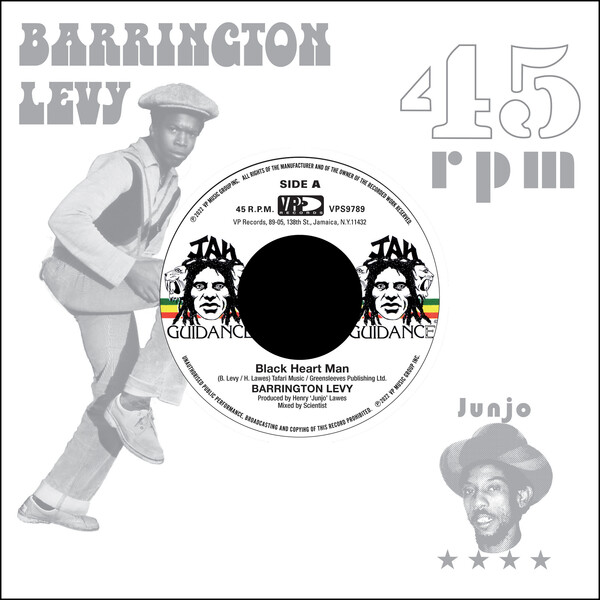 Barrington Levy / Roots Radics - Black Heart Man / Round Eight : 7inch