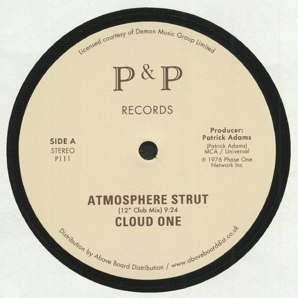 Cloud One - Atmosphere Strut (Inc. KON's Fly Away Edit) : 12inch