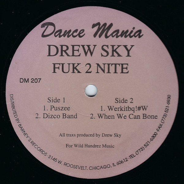 Drew Sky - Fuk 2 Nite : 12inch