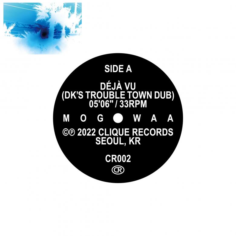Mogwaa - Déjà Vu Remixes : 7inch vinyl, white colored + sticker