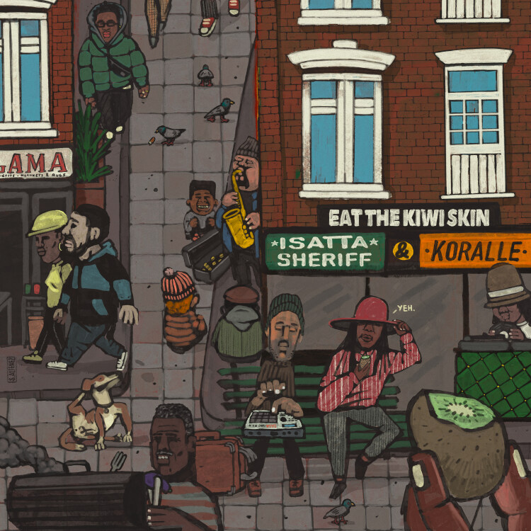 ISATTA SHERIFF & KORALLE - Eat The Kiwi Skin : LP