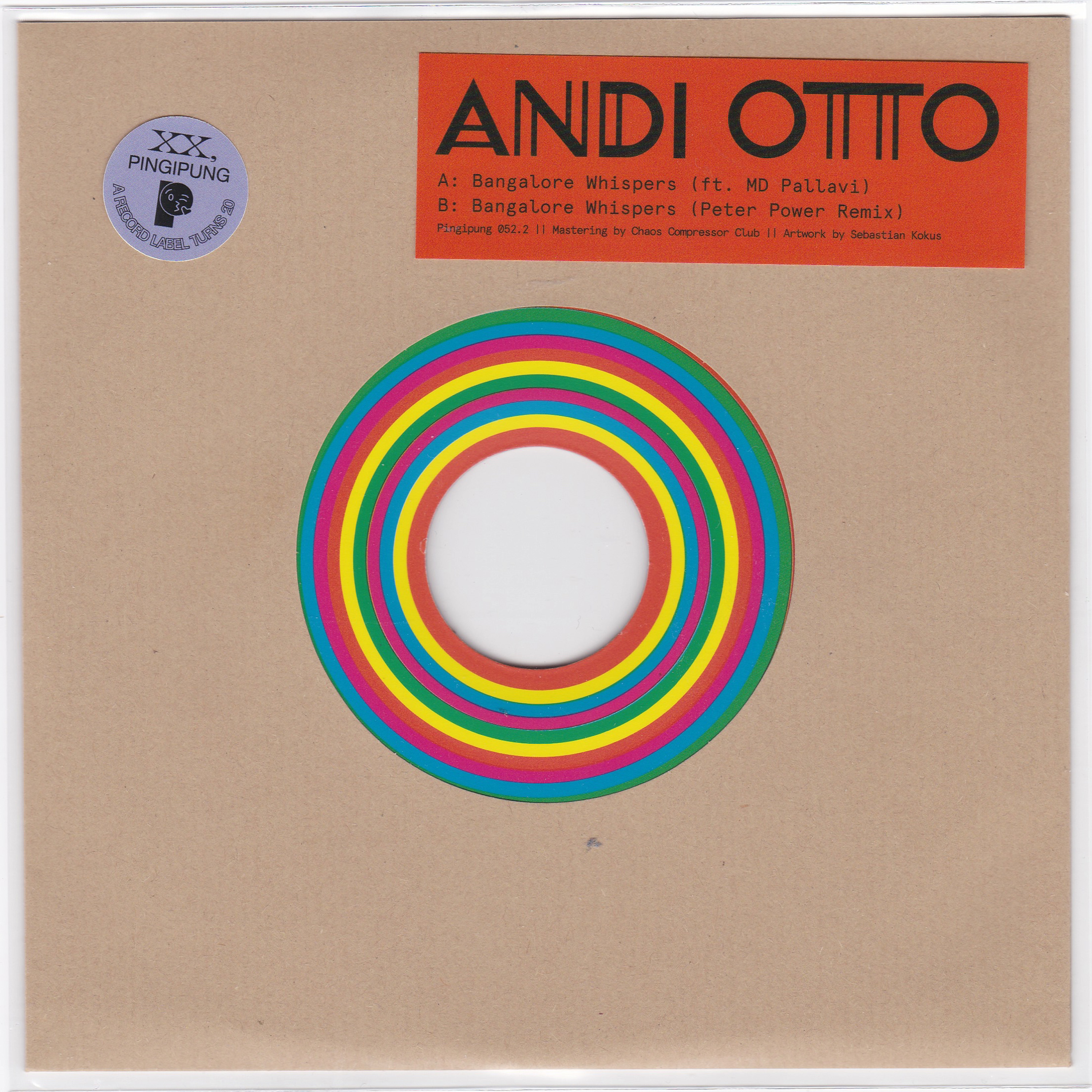 Andi Otto - Bangalore Whispers Single : 7inch