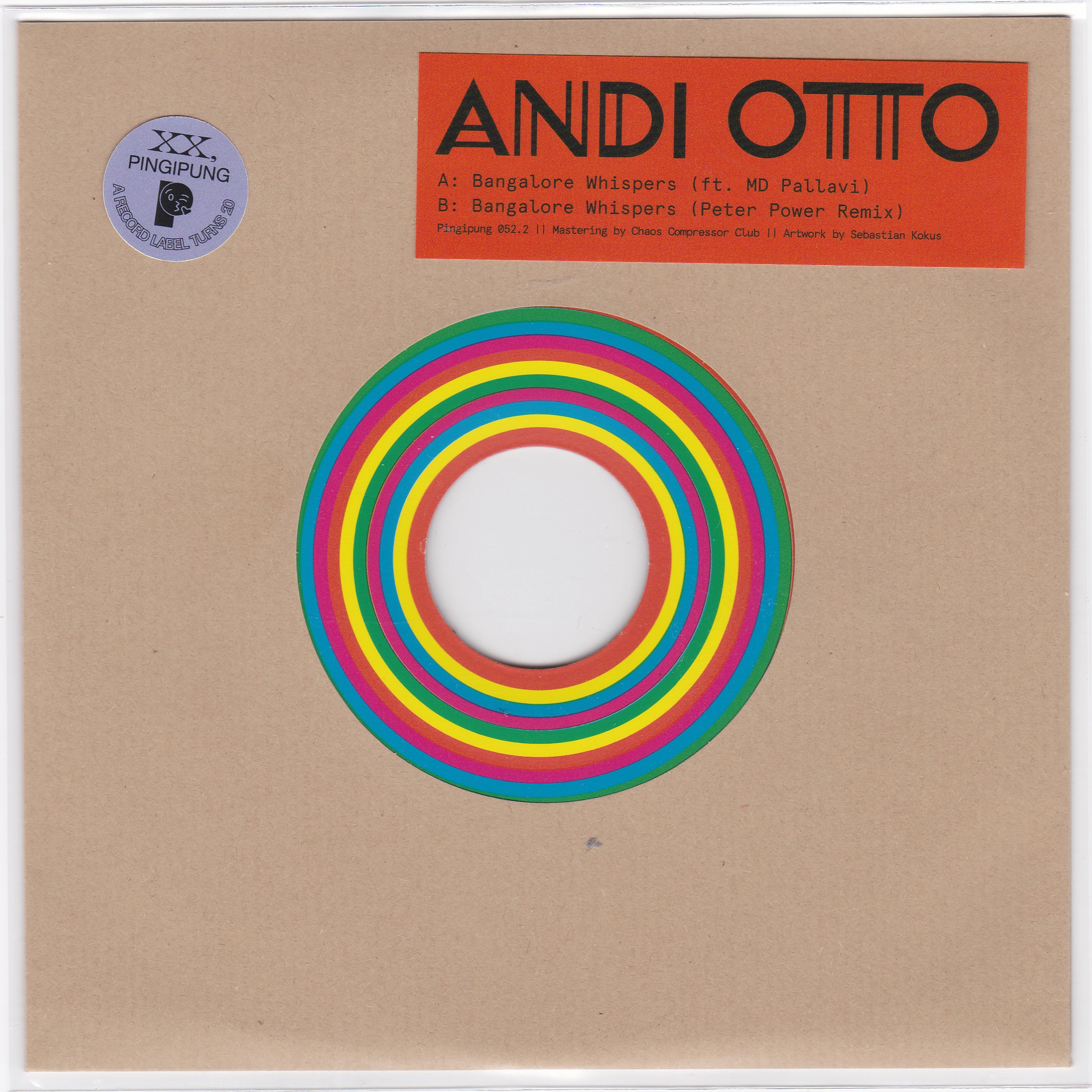 ANDI OTTO - Bangalore Whispers Single : 7inch