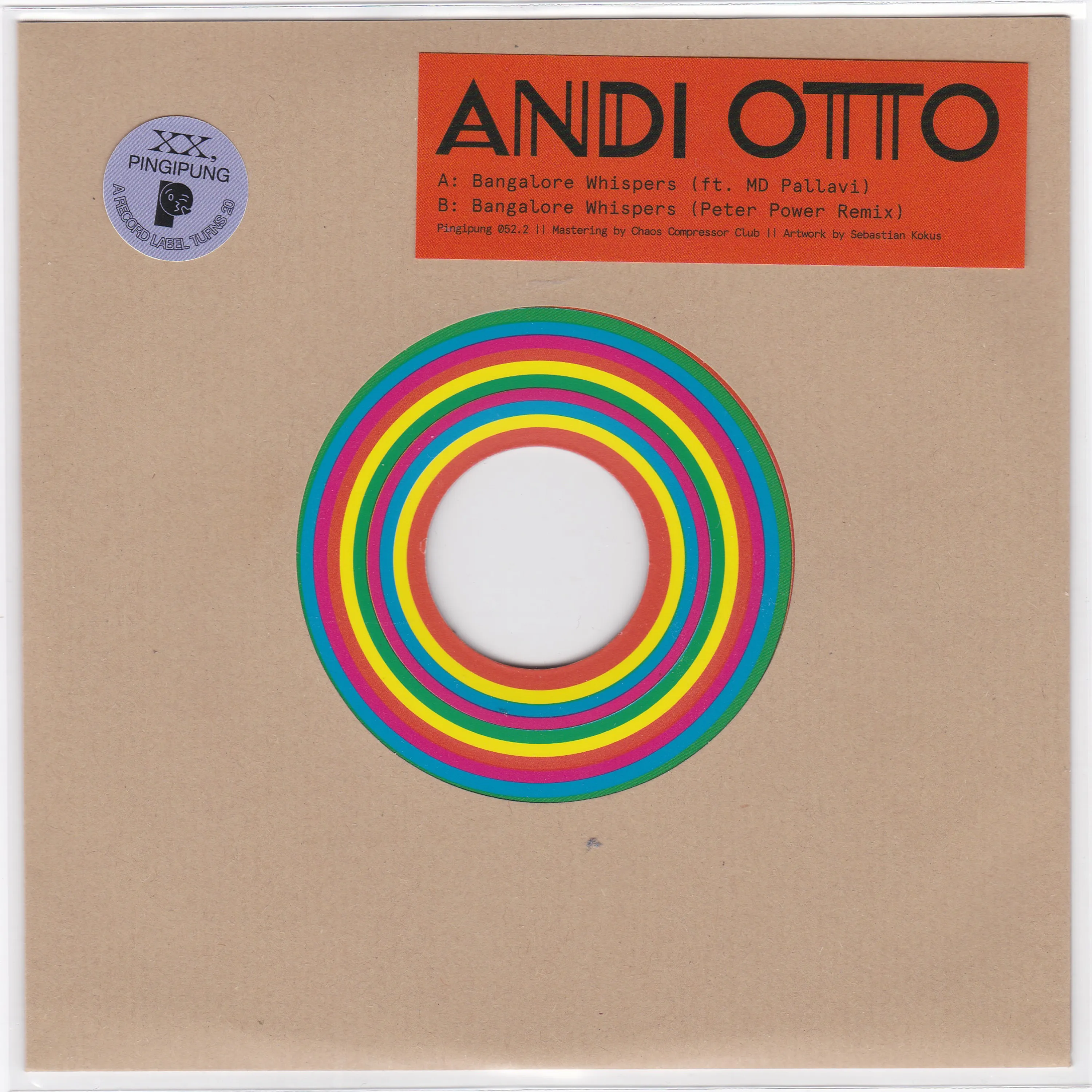 Andi Otto - Bangalore Whispers Single : 7inch